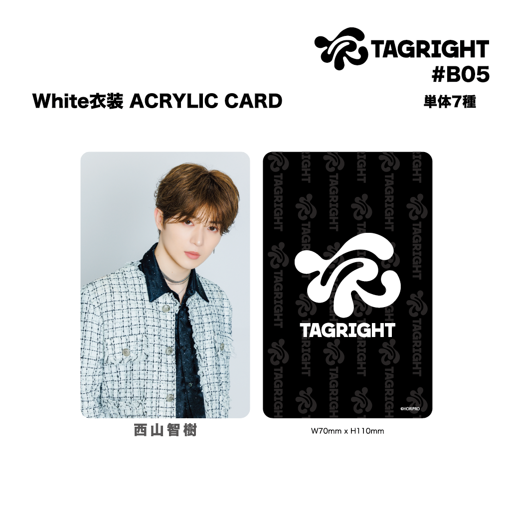 White衣装 ACRYLIC CARD #B05