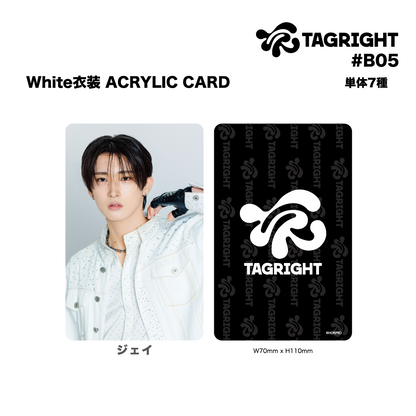 White衣装 ACRYLIC CARD #B05